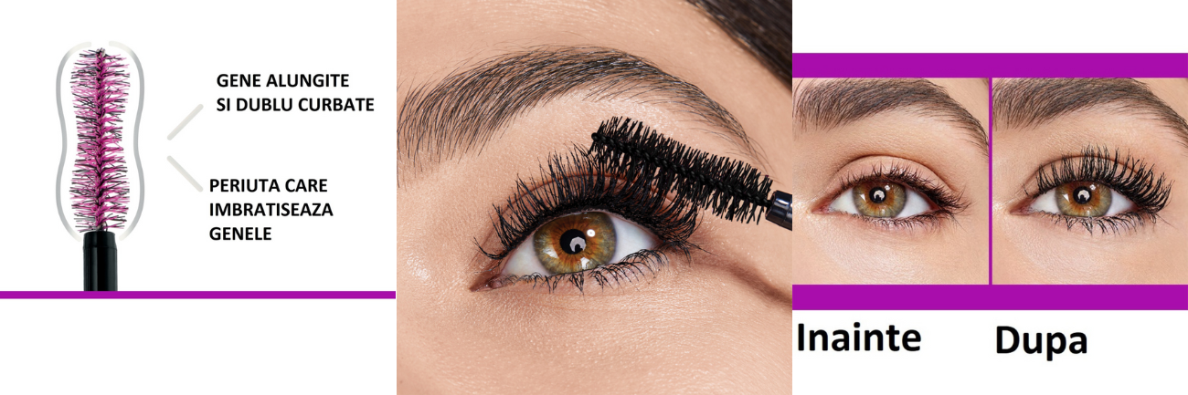 Mascara pentru efect de gene false The Falsies Lash Lift, 9.6 ml, Maybelline